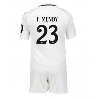 Echipament fotbal Real Madrid Ferland Mendy #23 Tricou Acasa 2024-25 pentru copii maneca scurta (+ Pantaloni scurti)